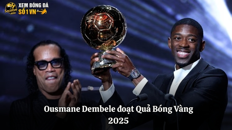 Ousmane Dembele đoạt Quả Bóng Vàng 2025, những giọt nước mắt trong hạnh phúc