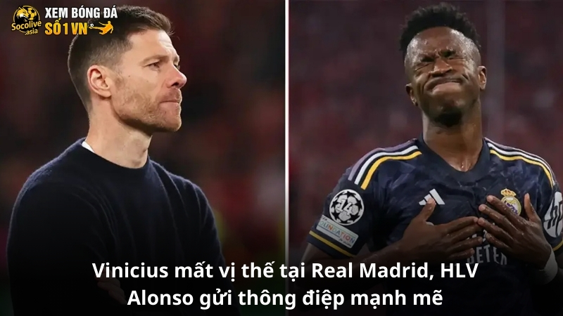 Vinicius mất vị thế tại Real Madrid, HLV Alonso gửi thông điệp mạnh mẽ