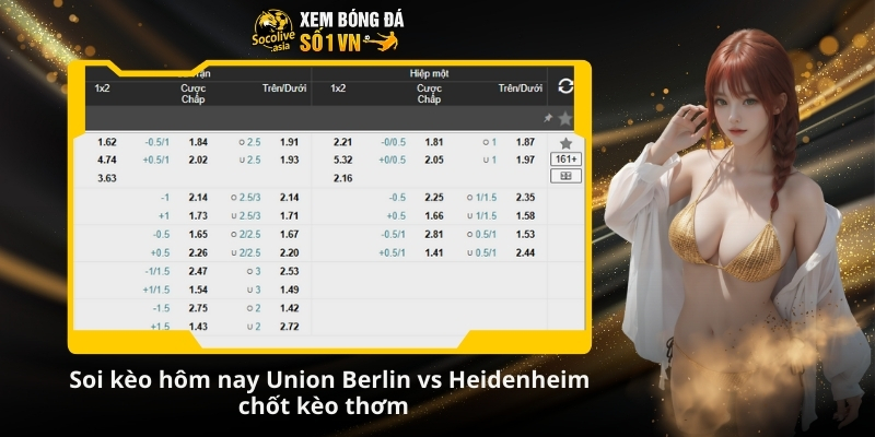 Soi kèo hôm nay Union Berlin vs Heidenheim 21:30 29/11 – Đội khách khó chống đỡ 4 Soi kèo hôm nay Union Berlin vs Heidenheim chốt kèo thơm