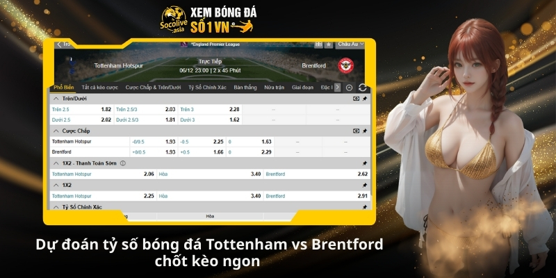 Dự đoán tỷ số bóng đá Tottenham vs Brentford 22:00 06/12: Gà trống trở lại? 4 Dự đoán tỷ số bóng đá Tottenham vs Brentford chốt kèo ngon