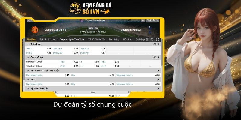 Dự đoán kèo Manchester United vs Tottenham Hotspur 19:30 07/02 theo phong độ 4 Du doan ty so chung cuoc 1