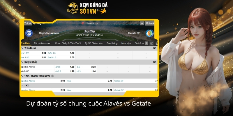 Dự đoán tỷ số bóng đá Alavés vs Getafe 20:00 08/02 theo kèo nhà cái 4 Du doan ty so chung cuoc Alaves vs Getafe