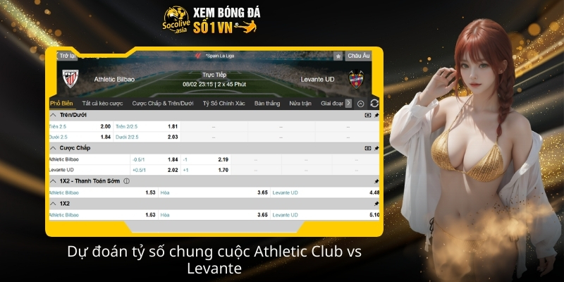 Nhận định kèo Athletic Club vs Levante 22:15 08/02 phong độ hai đội 4 Du doan ty so chung cuoc Athletic Club vs Levante